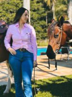 Camisa Feminina Xadrez Rosa Marruá Torn - Imagem 2