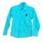 Camisa Infantil Xadrez Verde Água Marrua Torn