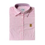 Camisa Masculina Xadrez Rosa Clássica Marruá Torn