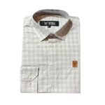 Camisa Masculina Xadrez Cinza Clássica Marruá Torn