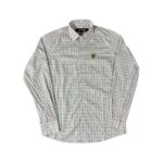 Camisa Masculina Xadrez Rosa Com Cinza Clássica Marruá Torn - Imagem 2