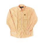 Camisa Masculina Xadrez Laranja Clássica Marruá Torn - Imagem 2