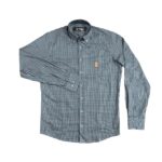 🏁 Camisa Masculina Xadrez Azul com Preto Clássica Marruá Torn - Imagem 2