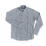 Camisa Masculina Xadrez Cinza e Azul Marruá Torn - Imagem 2